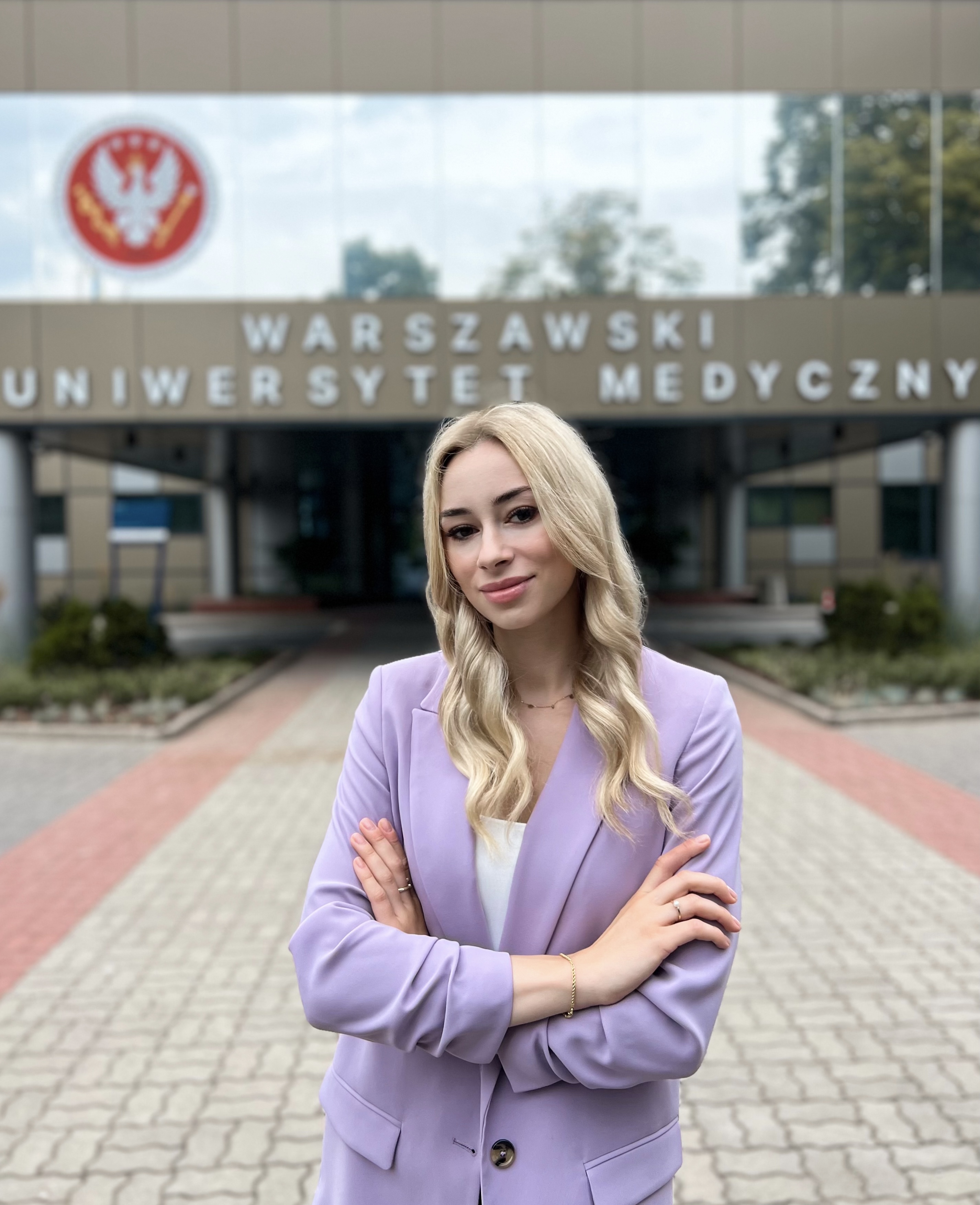 Anna Kupczak – Przewodnicząca Samorządu Studentów Warszawskiego Uniwersytetu Medycznego, zdjęcie portretowe